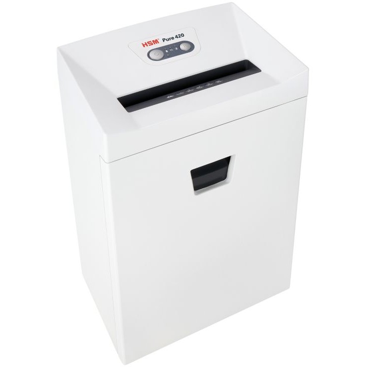 Distrugator documente HSM Pure 420 - strips 3,9mm/ 17-19 sheets 80 g/ 35 l bin