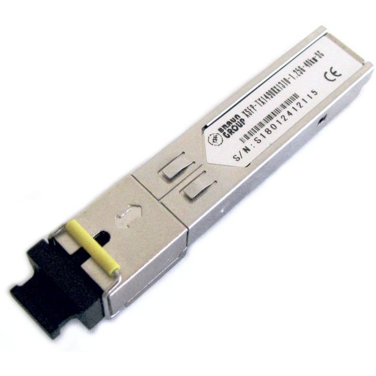Modul SFP WDM Braun Group XSFP-TX1490/RX1310-40-SC, 1.25Gbps, 40km