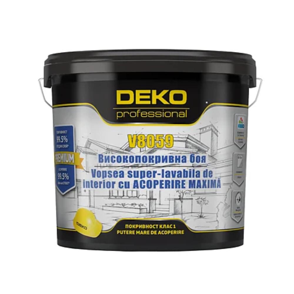 Vopsea superlavabila interior Deko V8059, alb, 15 l