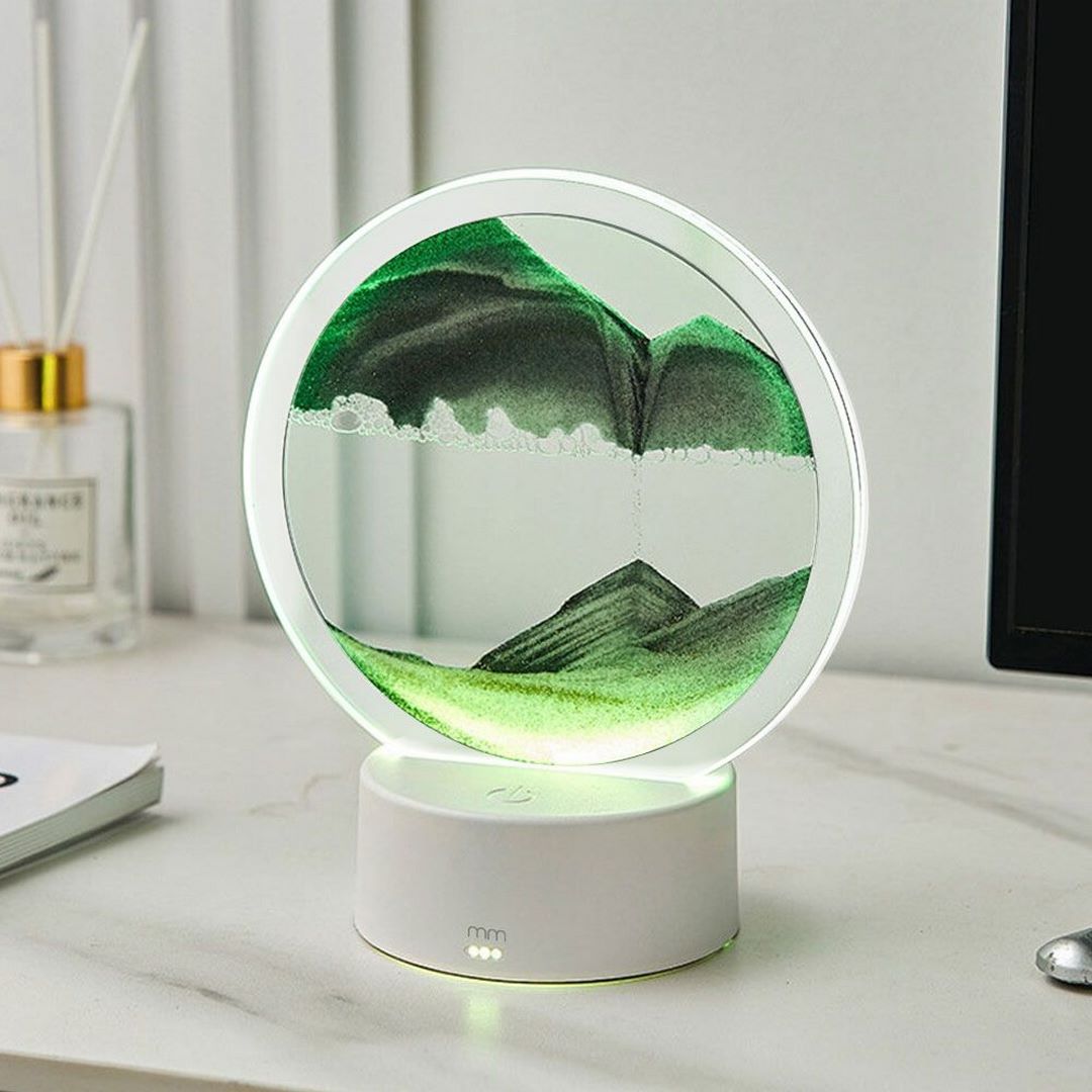Lampa LED cu Peisaj de Nisip