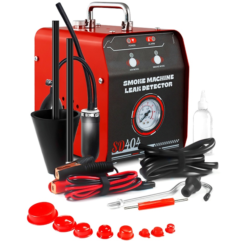 Oferte la Detector de Scurgeri cu Aer si Fum EVAP Techstar® SD404, cu Manomentru, Protectie la Supraincalzire si Indicator de Presiune, Profesional, Negru/Rosu