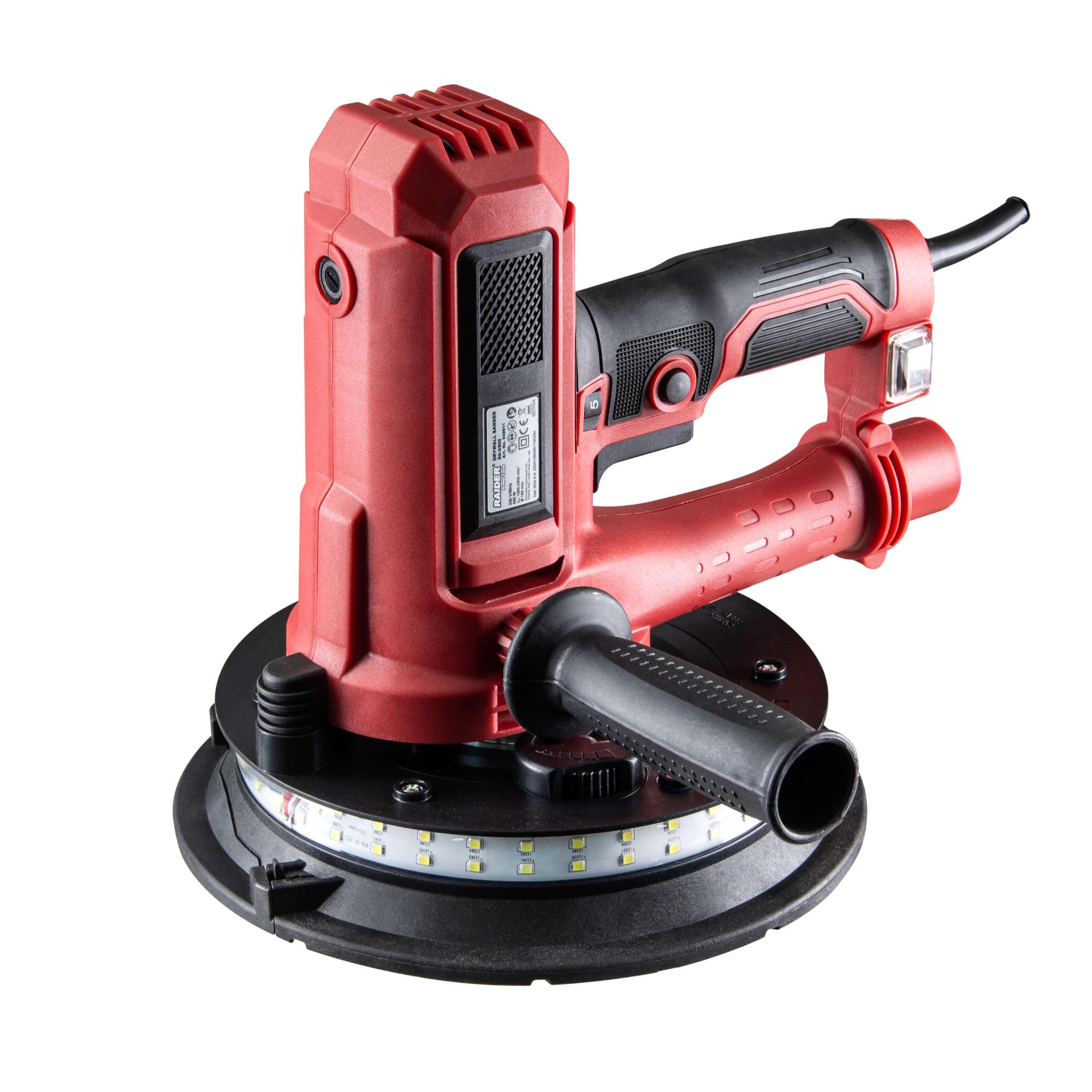 Oferte la Slefuitor pereti Raider RD-DS09, 950 W, 220 V, disc 180 mm, motor cu perii, 2500 rpm, 2 LED, 
