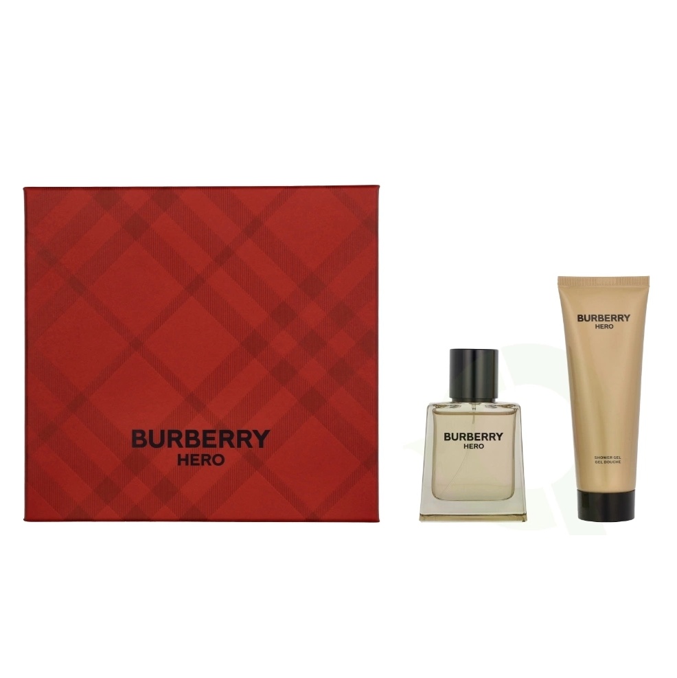Oferte la Set cadou Burberry Hero, Barbati, Apa de toaleta (Continut set: 50 ml Apa de Toaleta + 75 ml Gel de dus)