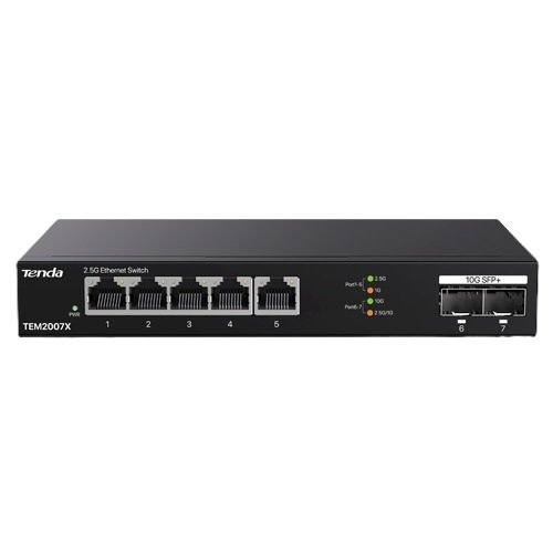 Switch TENDA TND-TEM2007X, 5 x RJ45 2.5G, 2 x SFP+ 10G