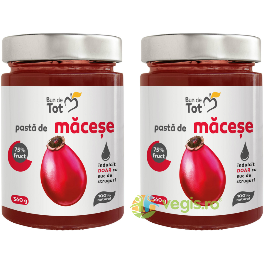 Oferte la Pasta de Macese fara Zahar 360g+360g
