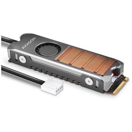 Oferte la Radiator Activ CLR-M2FAN pentru M.2 SSD Suport SSD 80MM Aluminiu Pad-uri Termice Silicon Incluse Argintiu