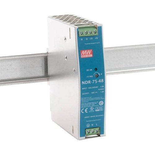Sursa de alimentare pe sina DIN MeanWell NDR-75-48, 48V, 1.6A, 76.8W