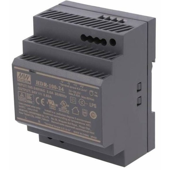 Oferte la Sursa de alimentare Mean Well HDR-100-24N, 24V, 4.2A, montare pe sina DIN