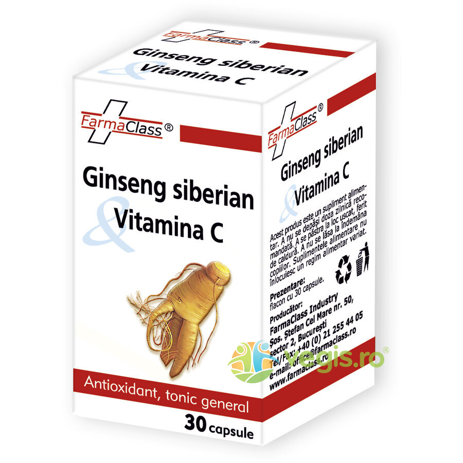 Oferte la Ginseng Siberian si Vitamina C 30cps