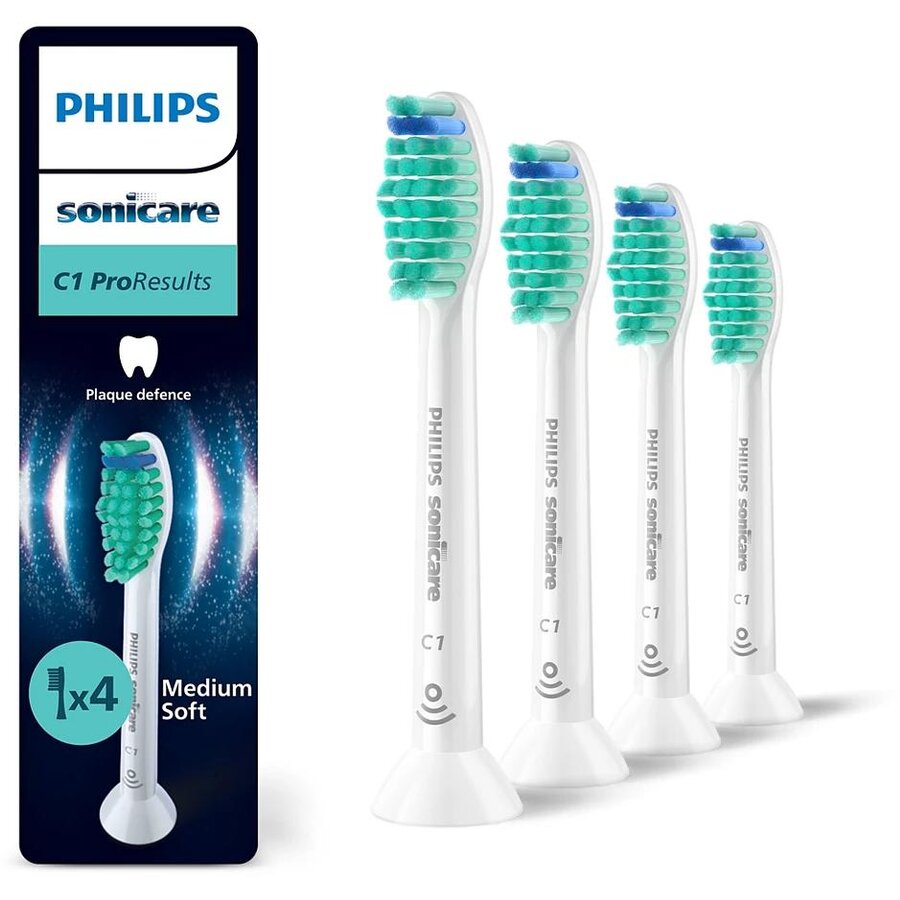 Oferte la Set 4 Rezerve pentru Periuta Electrica Sonicare Pro Results HX6014/87 Standard Click-on Alb