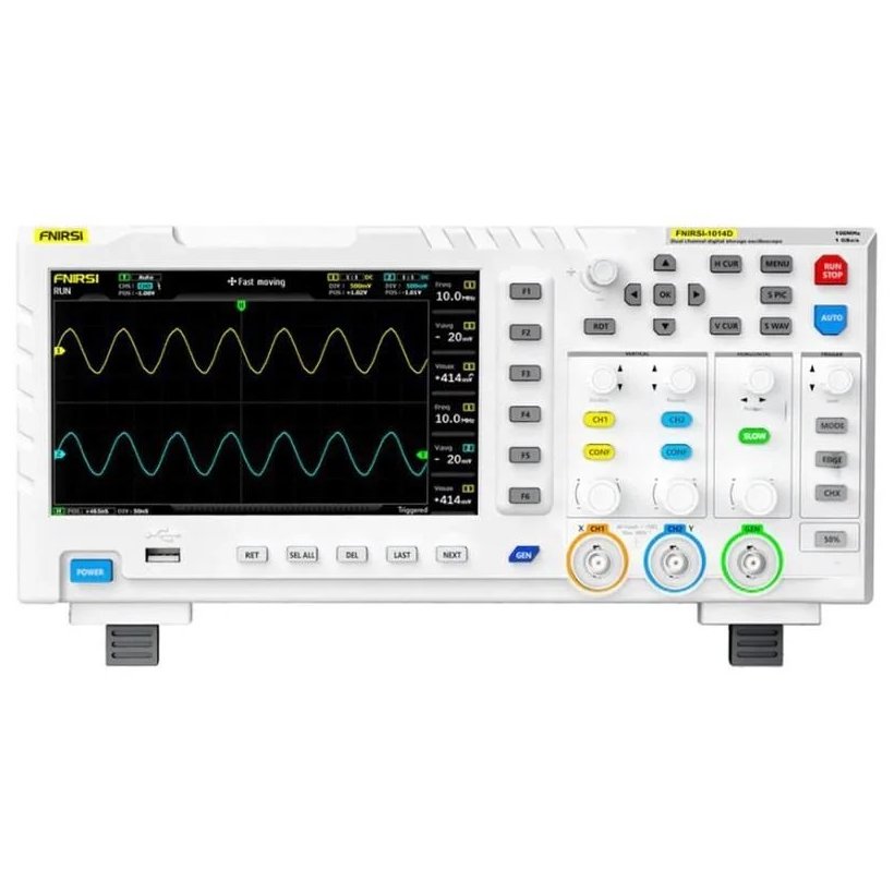 Oferte la Osciloscop digital, 2 canale, 1GSa/s, 100MHz, FNIRSI 1014D / OSCIL-1014D-FNR
