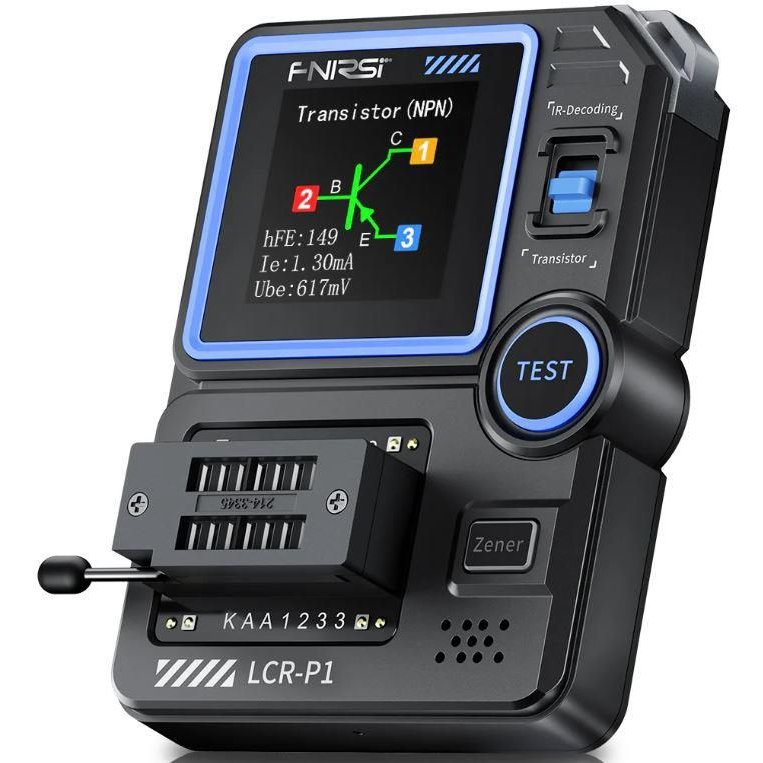 Oferte la Tester digital tranzistori, condensatori, diode, MOSFET, FNIRSI LCR-P1 / TRTEST-LCRP1-FNR / 5948636046953 / 5907085526942