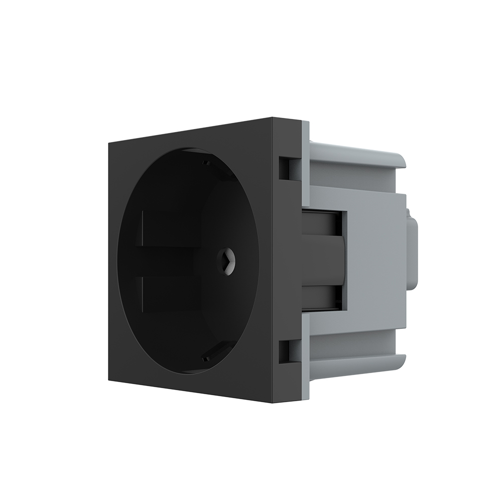 Oferte la Modul priza Schuko Livolo VL-FCTC16A- 2BP,  montaj ingropat, negru, 45 x 45 x 32 mm