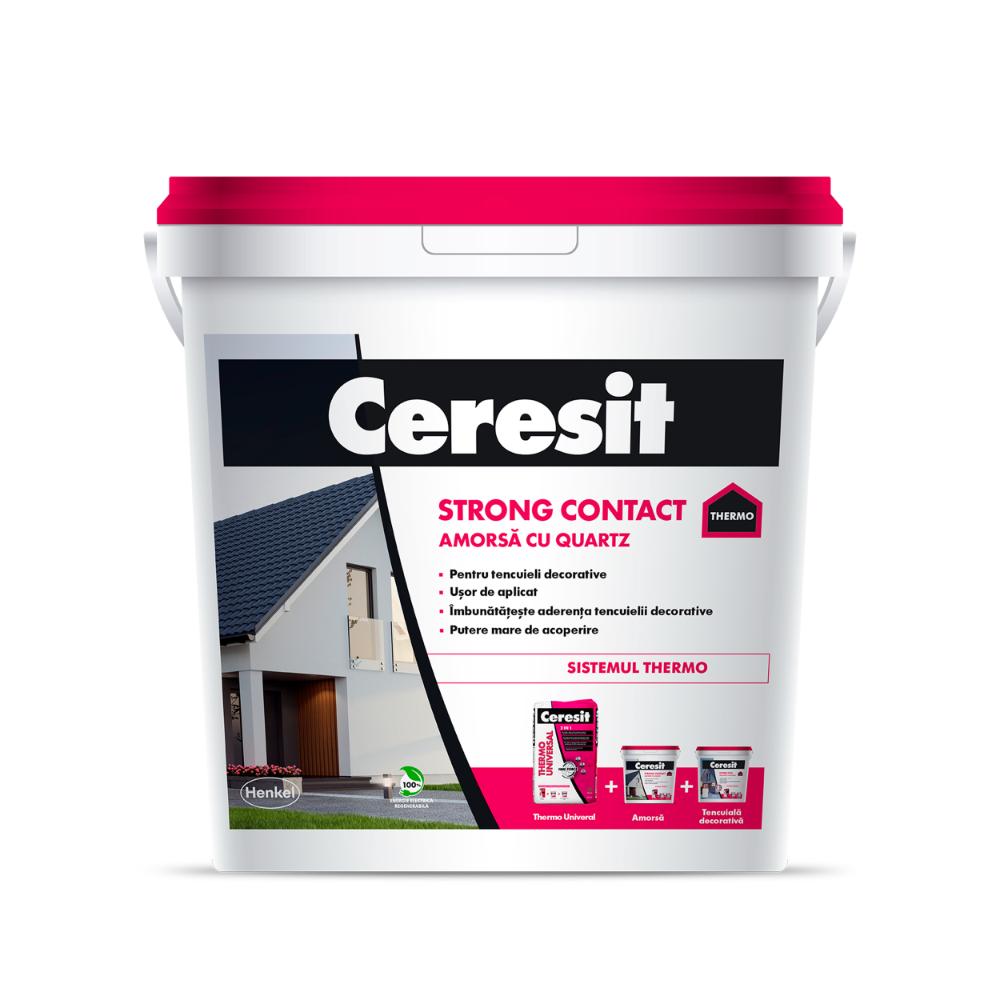 Oferte la Amorsa cu quartz Ceresit Strong Contact, interior/exterior, 8 kg