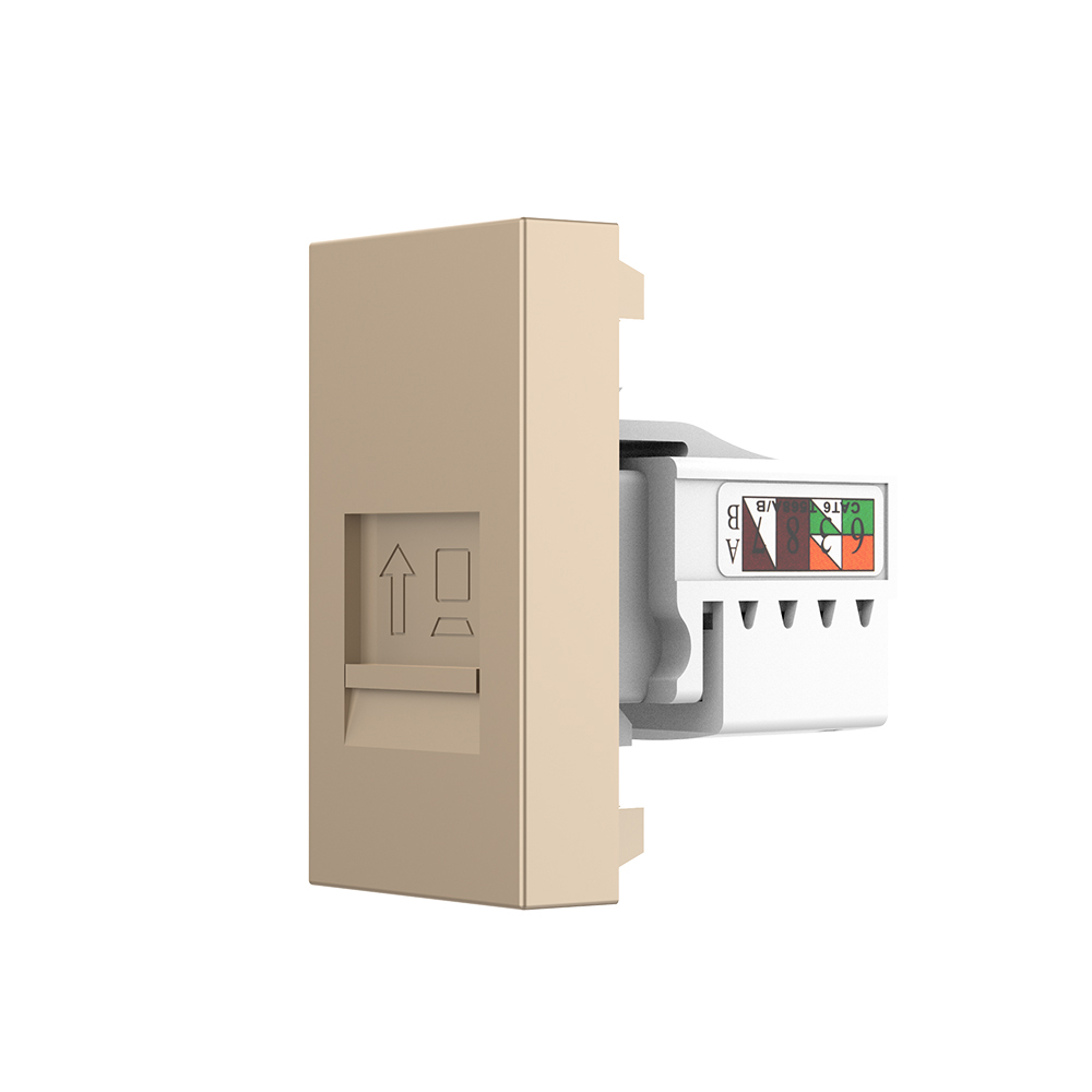 Oferte la Modul priza retea RJ45 Livolo VL-FCCP-1AP, policarbonat, auriu