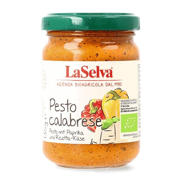 Oferte la Pesto calabrese din ardei dulce bio, 135g LaSelva