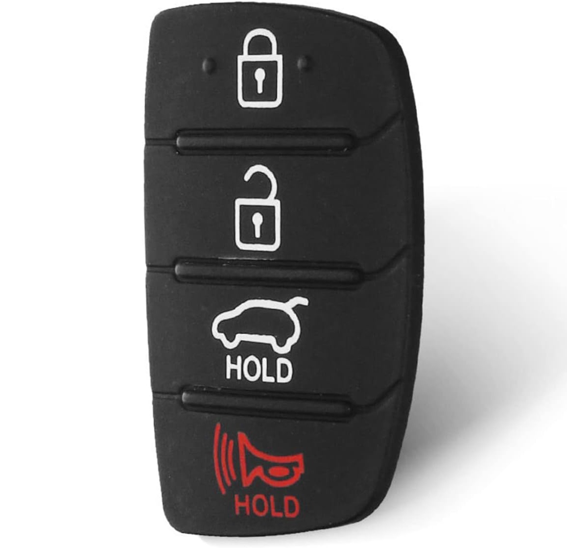 Oferte la Membrana Cauciuc Butoane Cheie Auto 4 Butoane Compatibila Hyundai Tucson, Santa Fe, ix45, Sonata, i40 – Pad Inlocuire Taste Telecomanda