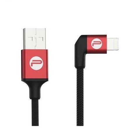 Oferte la Cablu de date P-GM-115, USB/Lightning, MFi, 35cm, Negru/Rosu