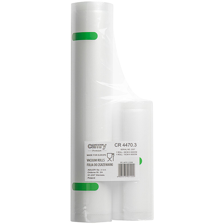 Oferte la Rola Folie pentru Vidat Alimente CR4470.3 Latime 15CM si 28CM 2 Bucati Transparent