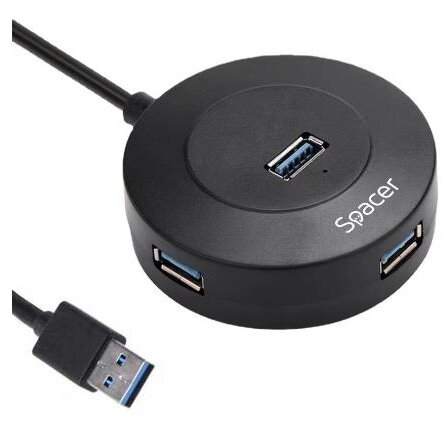 Oferte la Hub Extern Porturi USB 1xUSB 3.0 3xUSB 2.0 Conectare prin USB 3.0 Cablu 1M Plastic ABS Negru