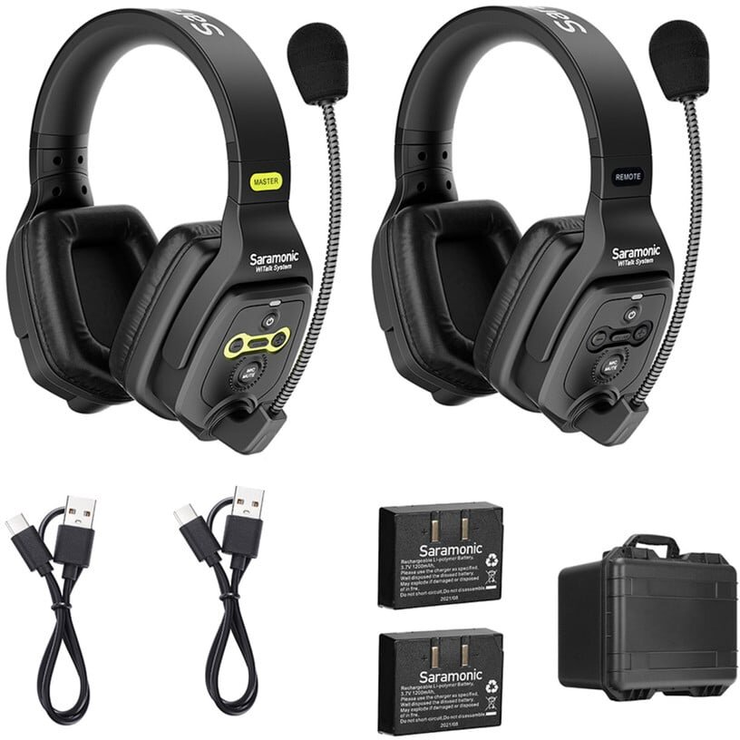 Oferte la Sistem Intercom Wireless pentru 2 Persoane WiTalk WT2D Full-Duplex 1.9GHz Casti Dual-ear Negru