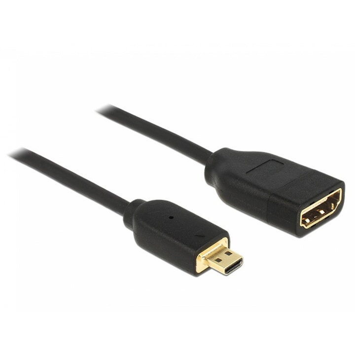 Oferte la Adaptor HDMI la Micro-D HDMI M-T 3D 4K 20cm, Delock 65687