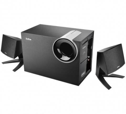 BOXE 2.1 EDIFIER, RMS: 28W (8Wx2 + 12W), telecomanda pe fir, black 'M1380' - 392148 (include timbru verde 1 leu)