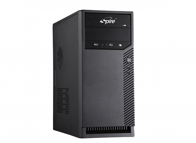 Oferte la CARCASA SPIRE ATX, front USB &amp; audio, suport 2x 80mm fan, black, sursa 420W 'SP1077B-420W-E1'