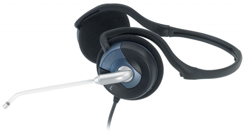 Casti GENIUS 'HS-300N' + microfon, design pliabil '31710146100' (include timbru verde 0.01 lei)