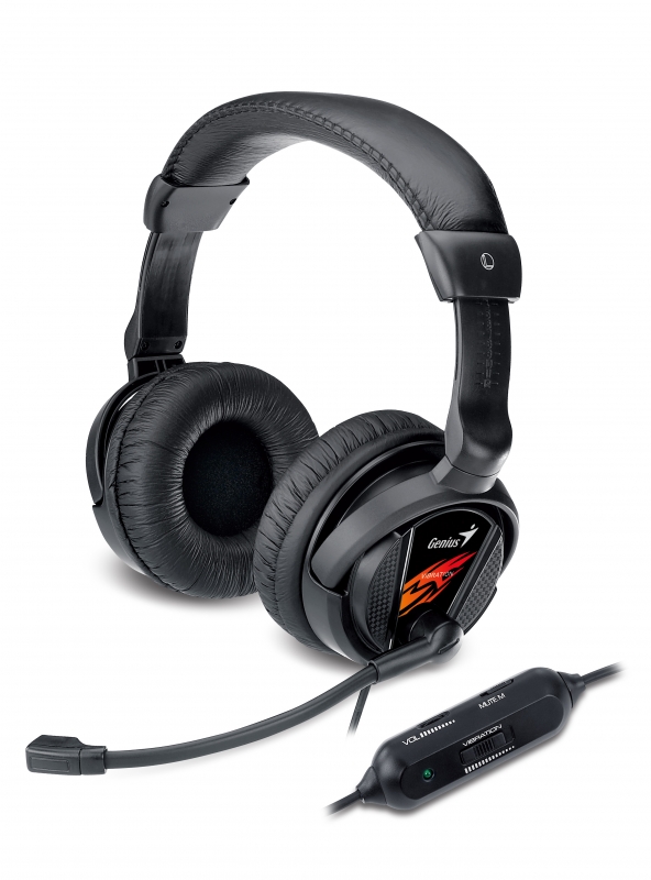 Casti GENIUS 'HS-G500V' + microfon noise cancelling, vibration '31710020101' (include timbru verde 0.01 lei)