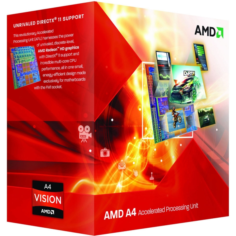 Oferte la CPU AMD skt FM2 A4  X2 4000 3.00/3.20GHz, 1MB cache,  65W, BOX 'AD4000OKHLBOX'