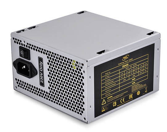 Oferte la SURSA DEEPCOOL,  430W (max. load), fan 120mm, protectii OVP/SCP/OPP, 1x PCI-E (6+2), 2x S-ATA 'DE430'