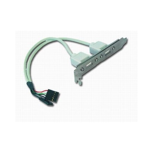 Oferte la Cablu de date intern, conectori 2x USB, pe suport metalic, adaptor, bulk, GEMBIRD (CCUSBRECEPTACLE)