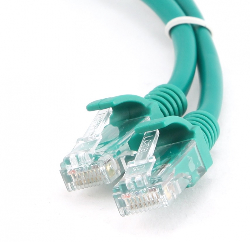 Oferte la Cablu UTP Patch cord cat. 5E, conectori 2x 8P8C, lungime cablu: 5m, Verde, GEMBIRD (PP12-5M/G)