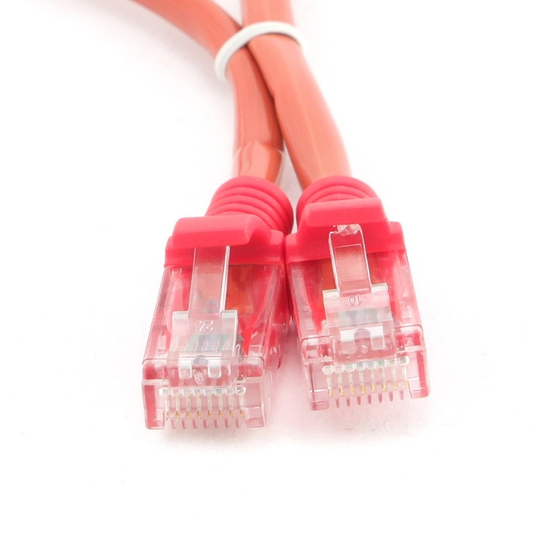 Oferte la Cablu UTP Patch cord cat. 5E, conectori 2x 8P8C, lungime cablu: 5m, bulk, Rosu, GEMBIRD (PP12-5M/R)