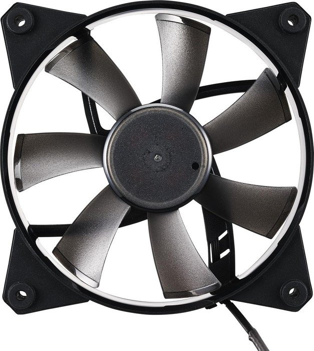 Oferte la FAN FOR CASE COOLER MASTER. 'MasterFan Pro 120 Air Flow' 120x120x25mm, 84.5CFM, ideal evacuare aer cald (MFY-F2NN-11NMK-R1)