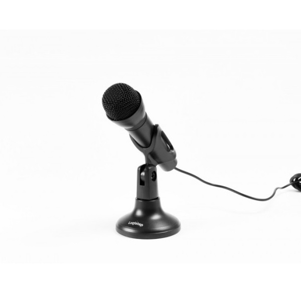 Oferte la MICROFON LOGISTEP desktop stand, jack 3.5mm, home studio, black (LS-MIC800)