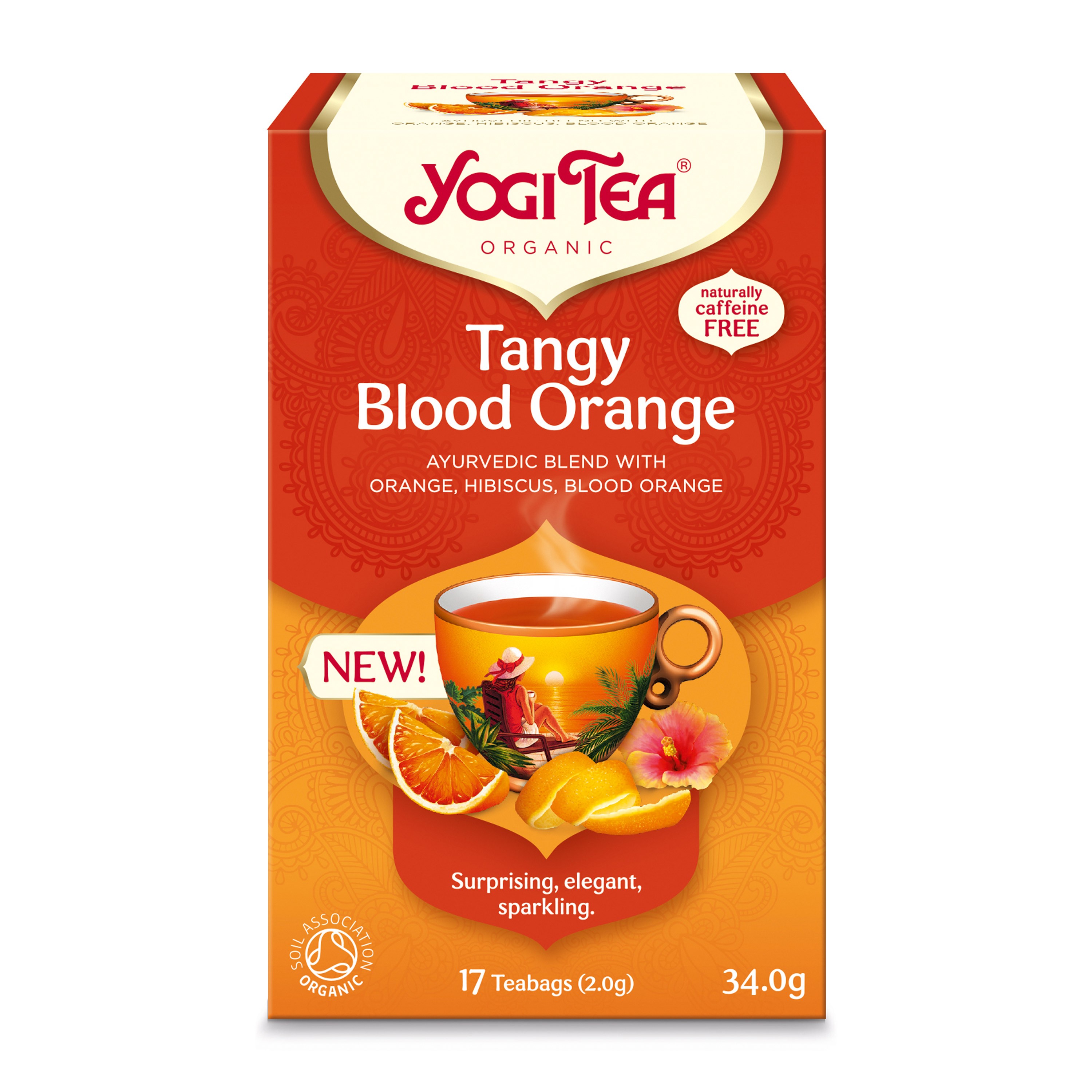 Oferte la Ceai bio cu portocale rosii, 17 pliculete a 2,0g / 34,0g Yogi Tea