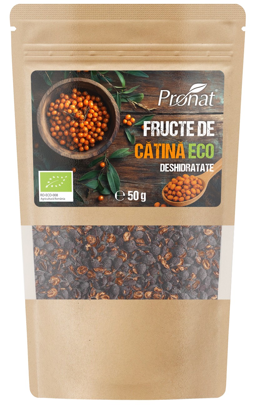 Oferte la Fructe de catina bio deshidratate, 50g Pronat