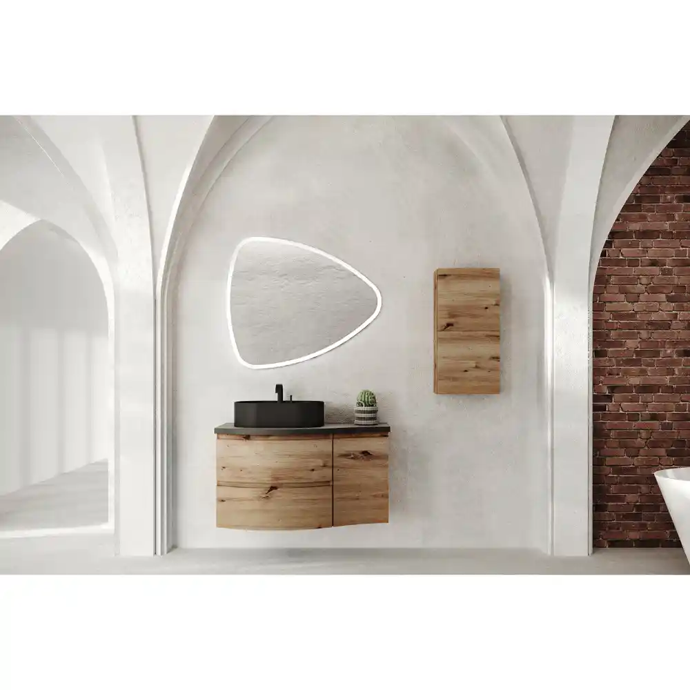 Oferte la Dulap baie Savini Due Armonia, 1 usa, MDF, maro, 38 x 15 x 38 mm 