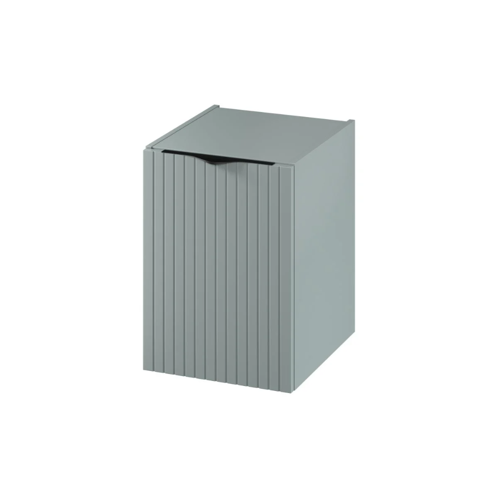 Oferte la Dulap baie Cersanit Tirso, suspendat, 1 usa, MDF canelat, mat, gri, 40 x 44.7 x 55.1 cm