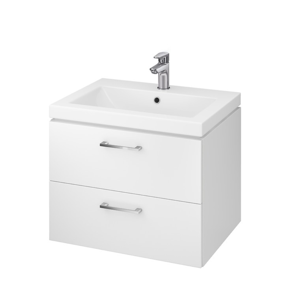 Oferte la Mobilier baie Cersanit Lara Como, baza cu lavoar, PAL, alb, 60 x 45 x 45 cm