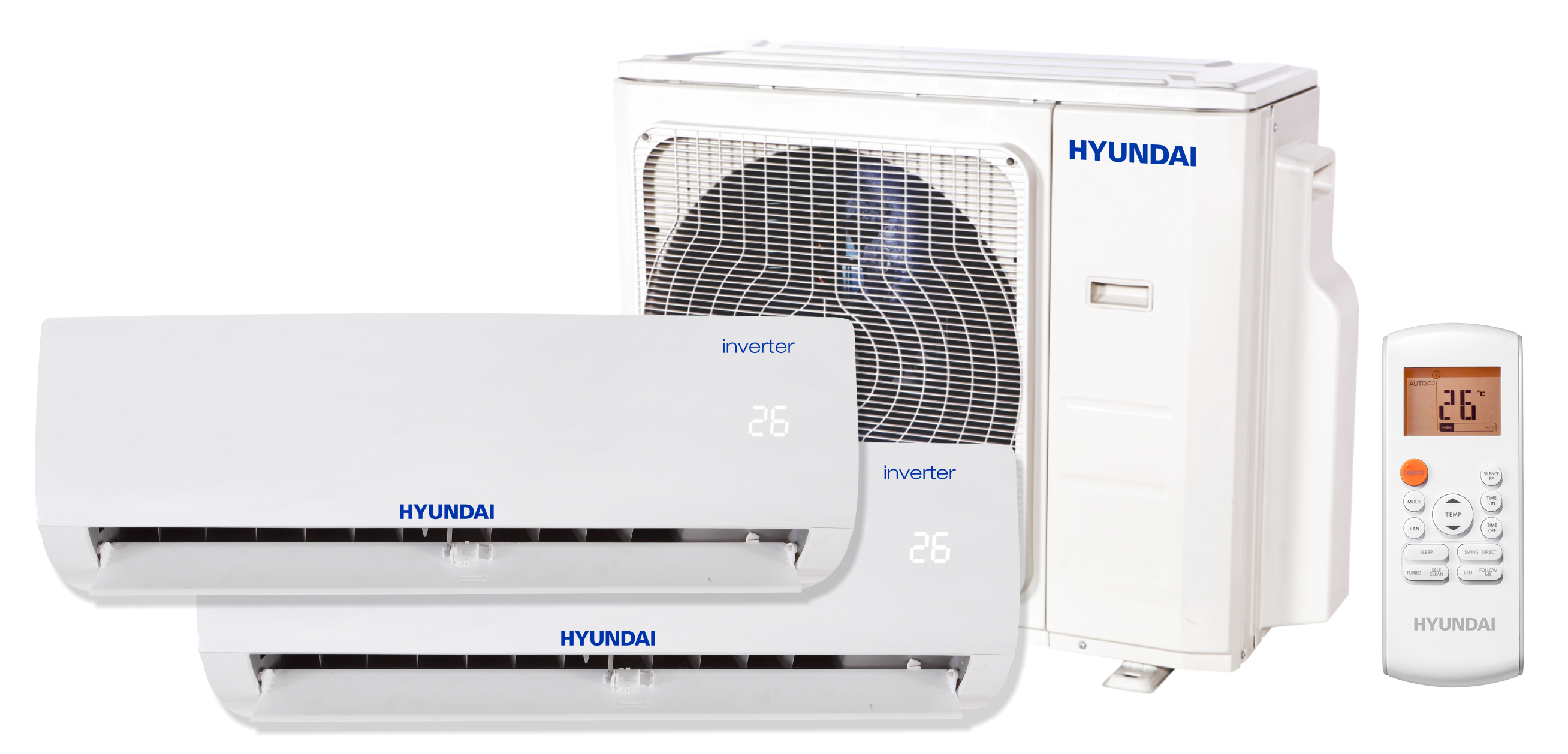 Oferte la Pachet 2 camere Aer conditionat multi-split Hyundai M 9000 + 18000 BTU Inverter kit Wi-Fi inclus HSAFAU-09HRDN + HSAFCU-18HRFN + H3OE-21HFN8-Q