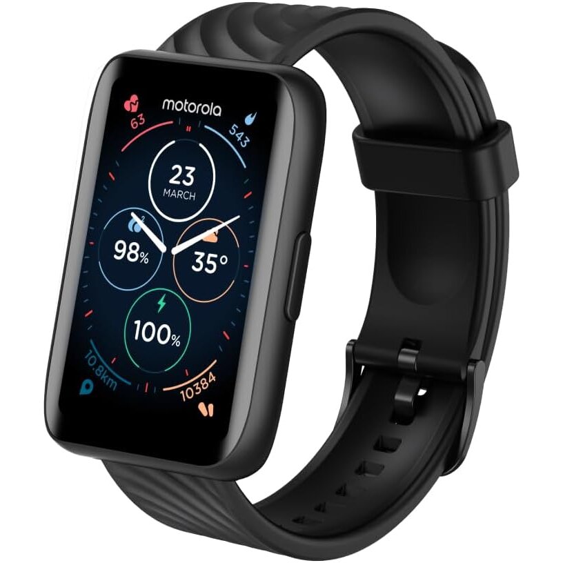 Oferte la Smartwatch MotoWatch 40 Ecran LCD 1.57Inch Bluetooth IP67 Phantom Black