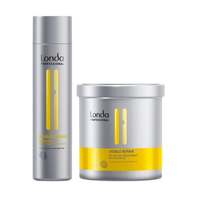 Oferte la Set reparator Londa Professional Visible Repair cu 250 ml Sampon + 750 ml Tratament cu Pantenol (Concentratie: Set)