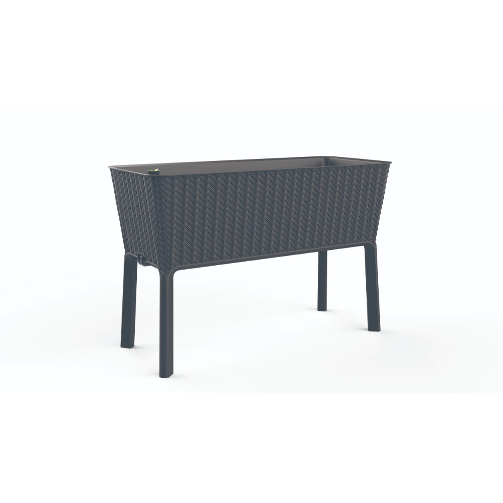 Oferte la Jardiniera cu picioare Keter, plastic, maro, 120 l