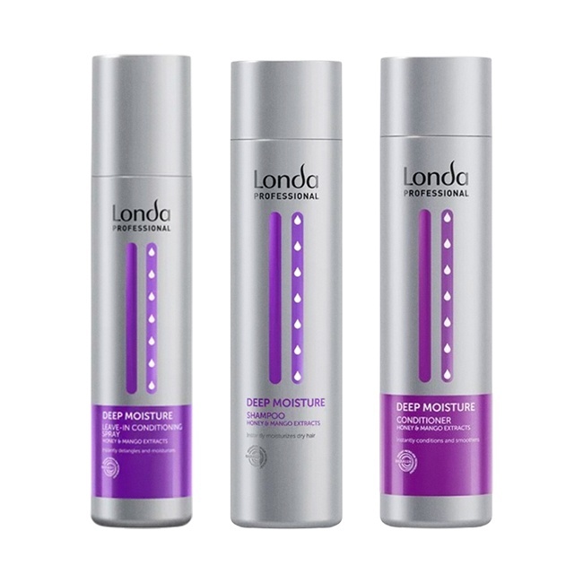 Oferte la Pachet Londa Professional Deep Moisture – Sampon 250 ml + Balsam 250 ml + Spray leave-in 250 ml