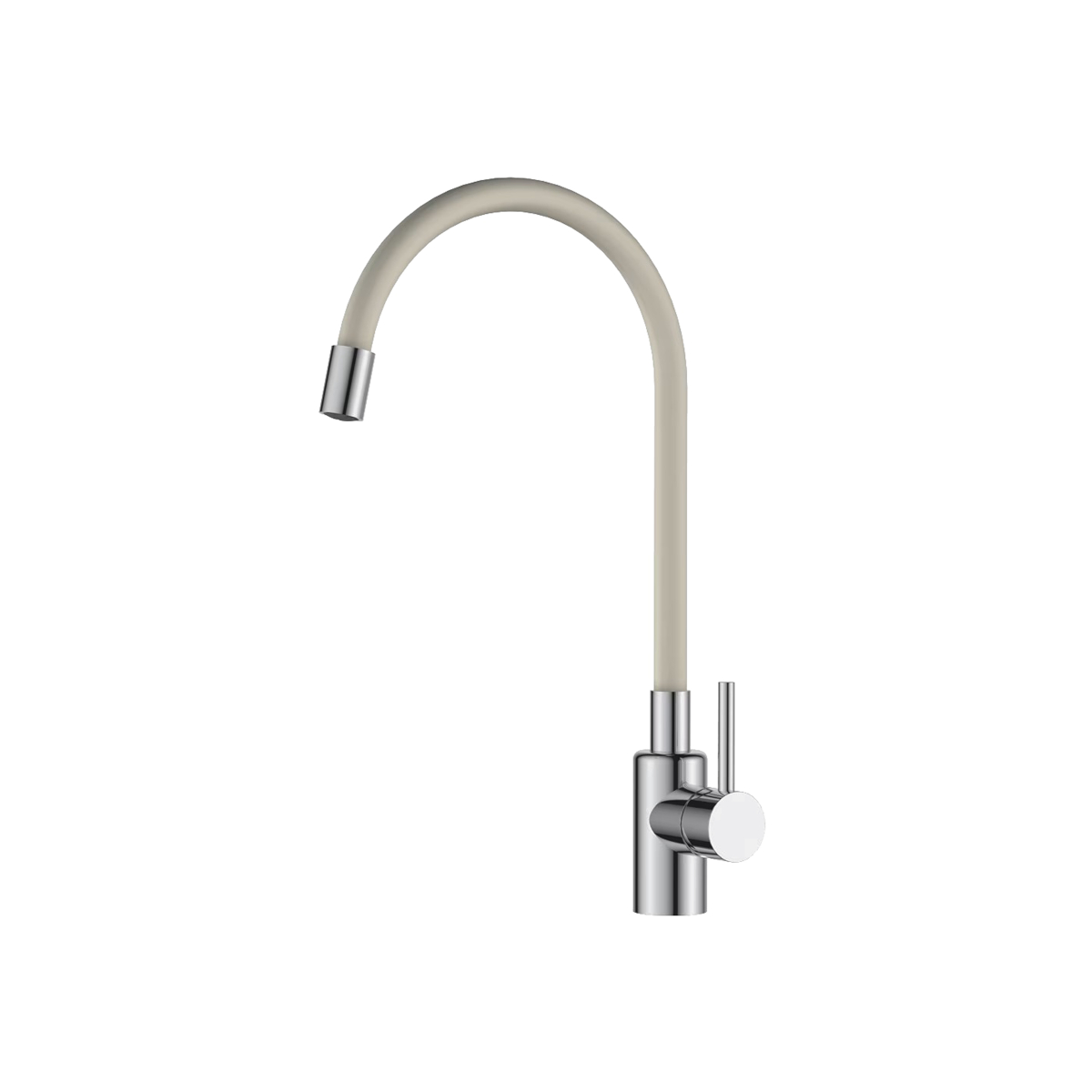 Oferte la Baterie de bucatarie flexibila SanDonna Lola, monocomanda, bej