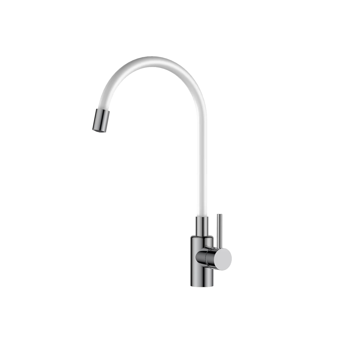 Oferte la Baterie de bucatarie flexibila SanDonna Lola, monocomanda, alb