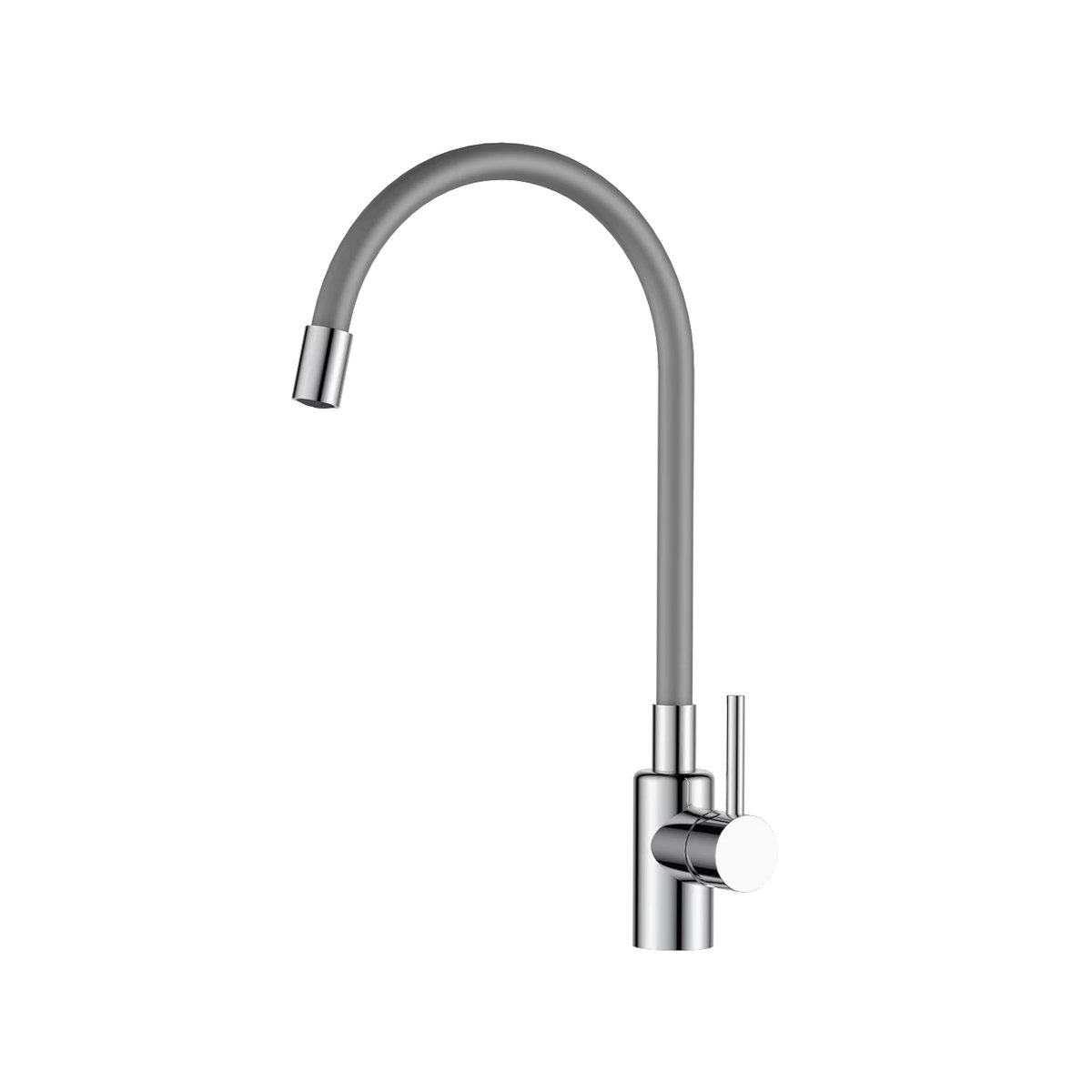 Oferte la Baterie de bucatarie flexibila SanDonna Lola, monocomanda, gri
